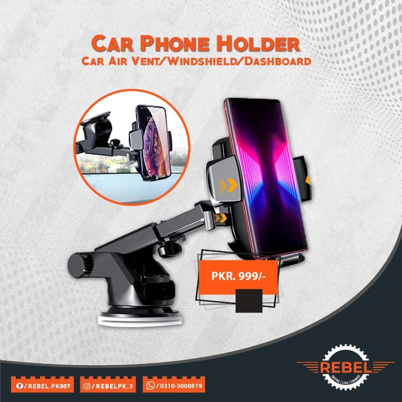 Car Phone Holder Mount with Suction Cup for Dashboard Windshield Universal