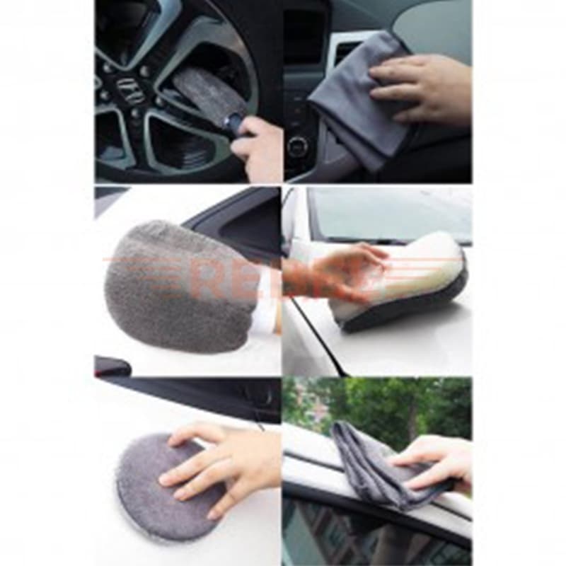 Microfiber Car Cleaning Kit (Pack of 9)