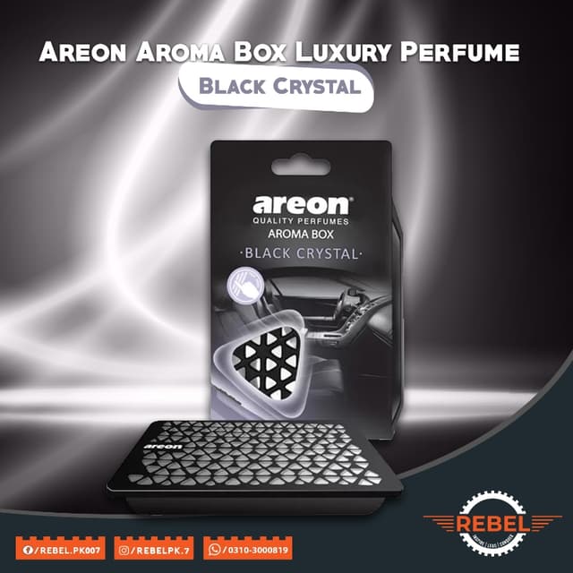 Areon Aroma Box - Black Crystal - Luxury Perfume.